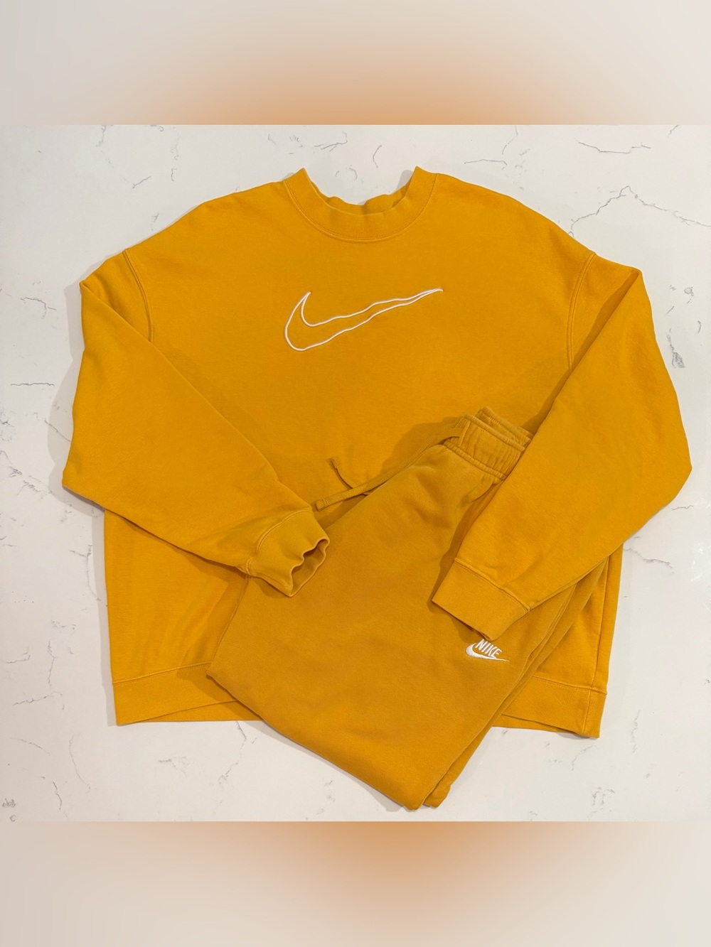 Nike Men’s Golden Yellow Crewneck Sweatshirt